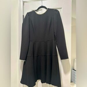 Gal meets glam black pearl dress